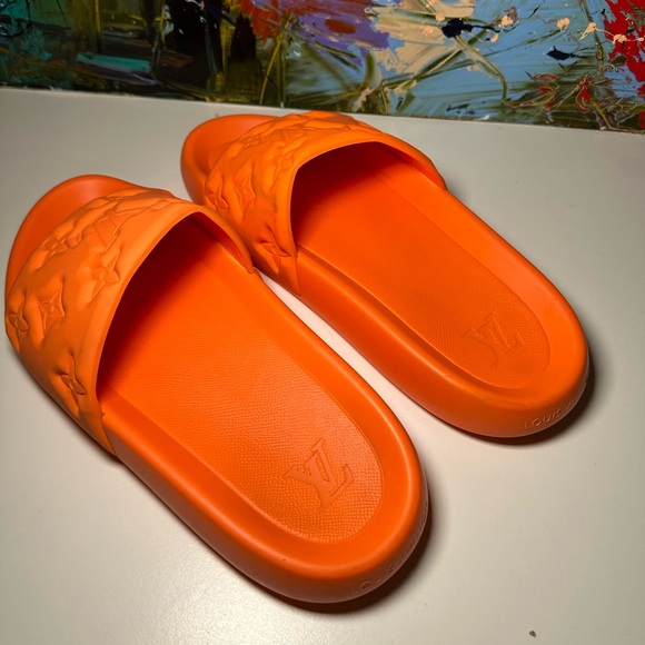Louis Vuitton flip flops orange - Picture 4 of 5